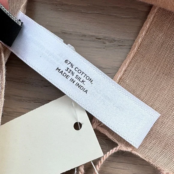 Talbot’s Silk / Cotton Blend Striped Scarf - Picture 4 of 8